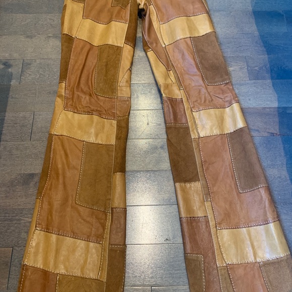 Parasuco Patchwork genuine leather pants - Picture 5 of 6